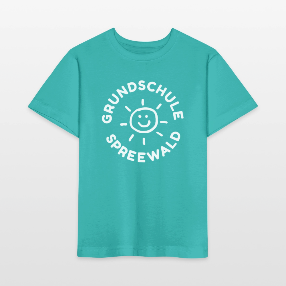 Musterschule Kinder T-Shirt Organic - Poolblau