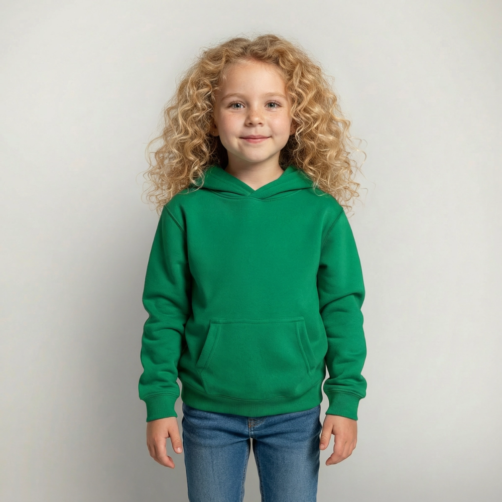 Kids Hoodie Demo-Shop - Kelly Green
