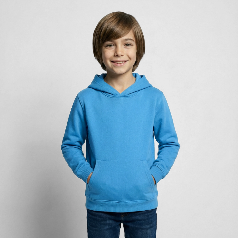 Musterschule Hoodie Kinder - Meeresblau